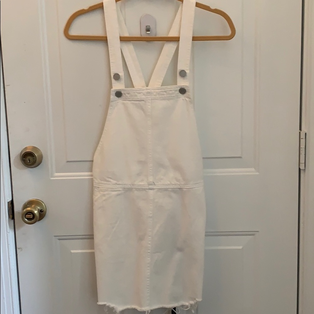 Never worn Blank NYC white overall dress